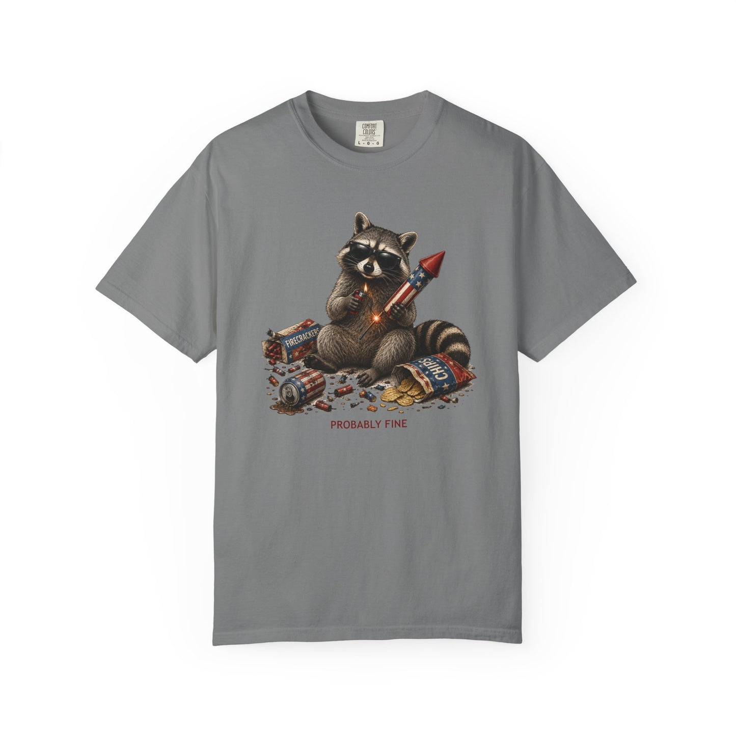 Probably Fine American Raccoon T-Shirt - Unisex