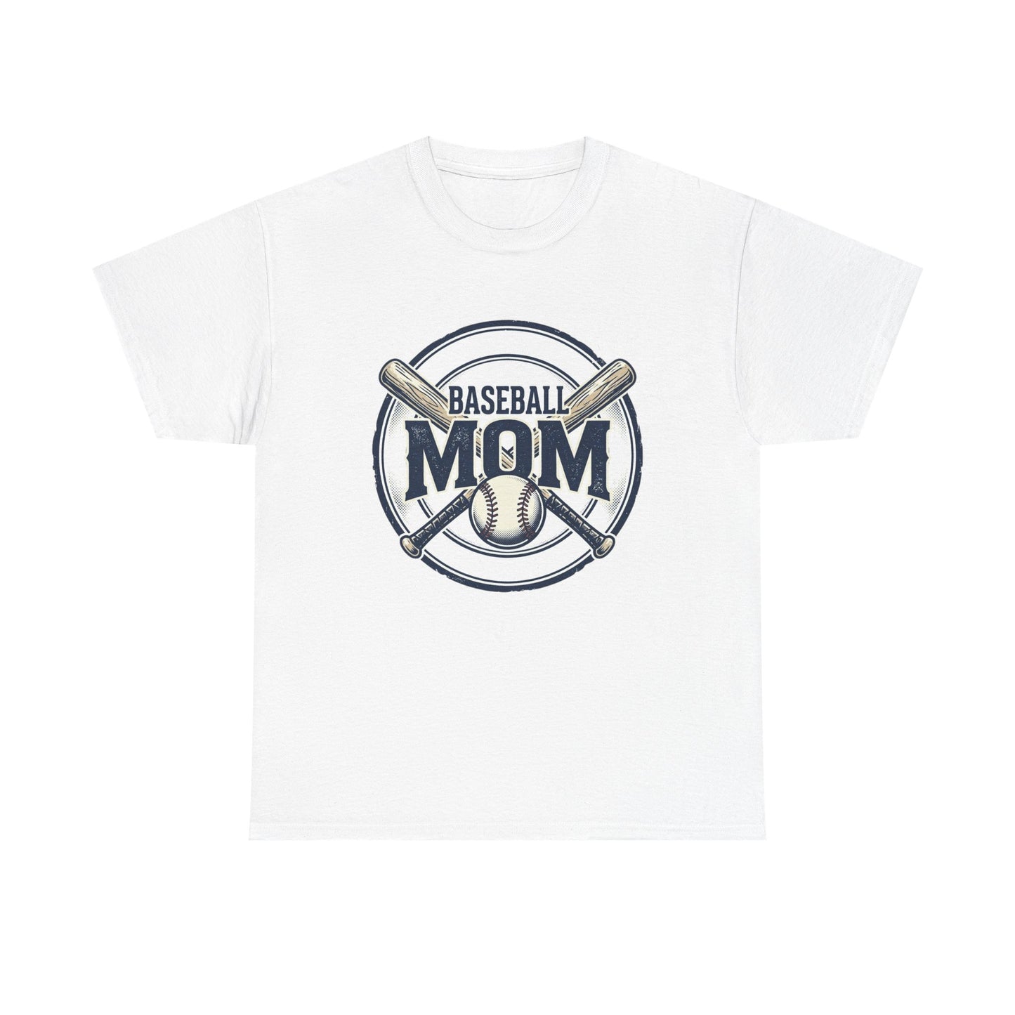 Baseball Mom T-Shirt – Crossed Bats Graphic