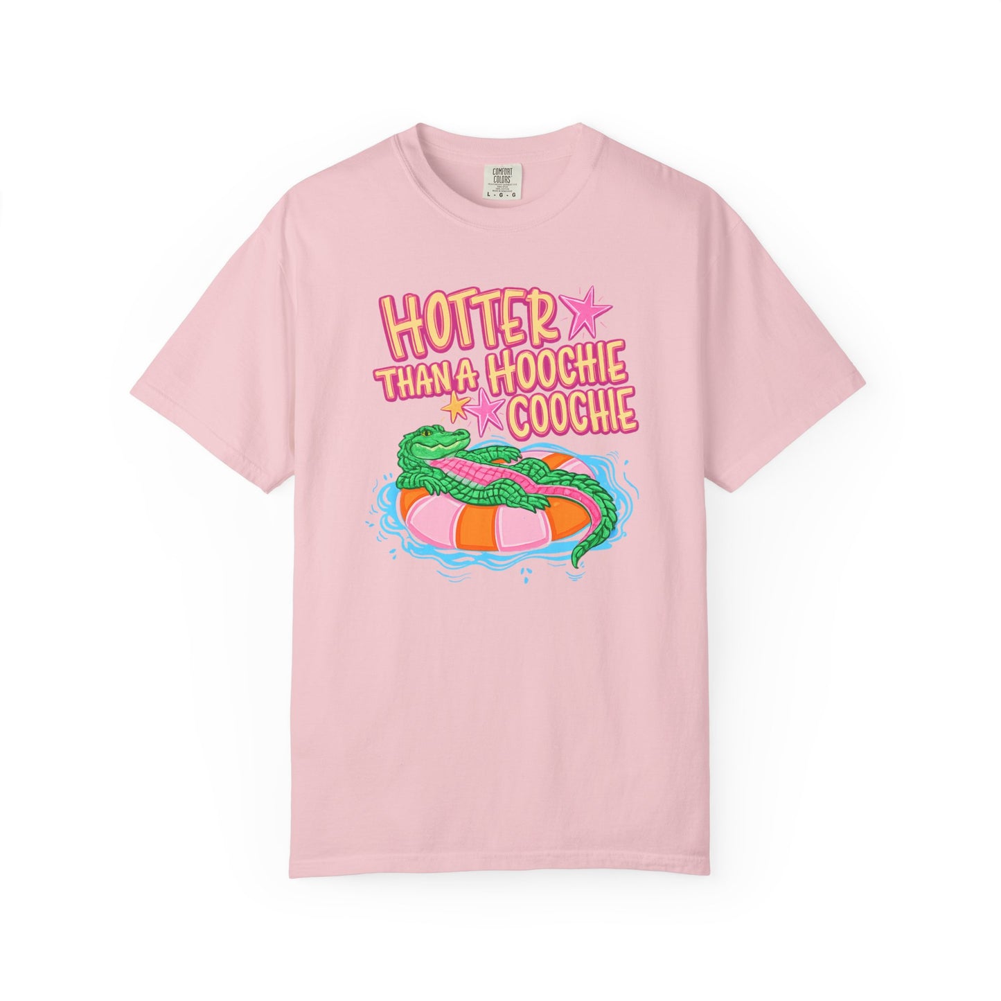 Hotter Than a Hoochie Coochie T-Shirt — Retro Pool Float Graphic Tee