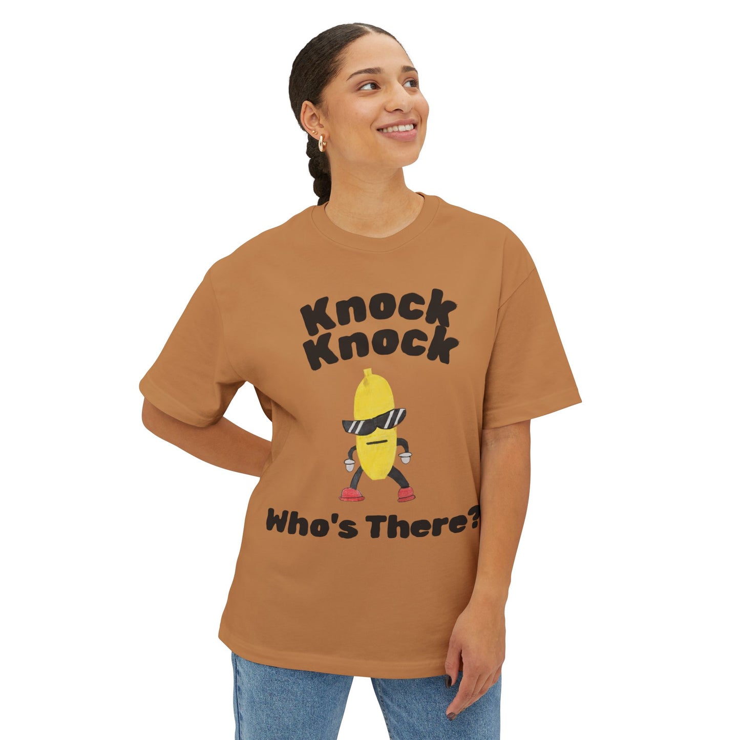 Funny Banana Tee — "Knock Knock Who's There?" Graphic T-Shirt