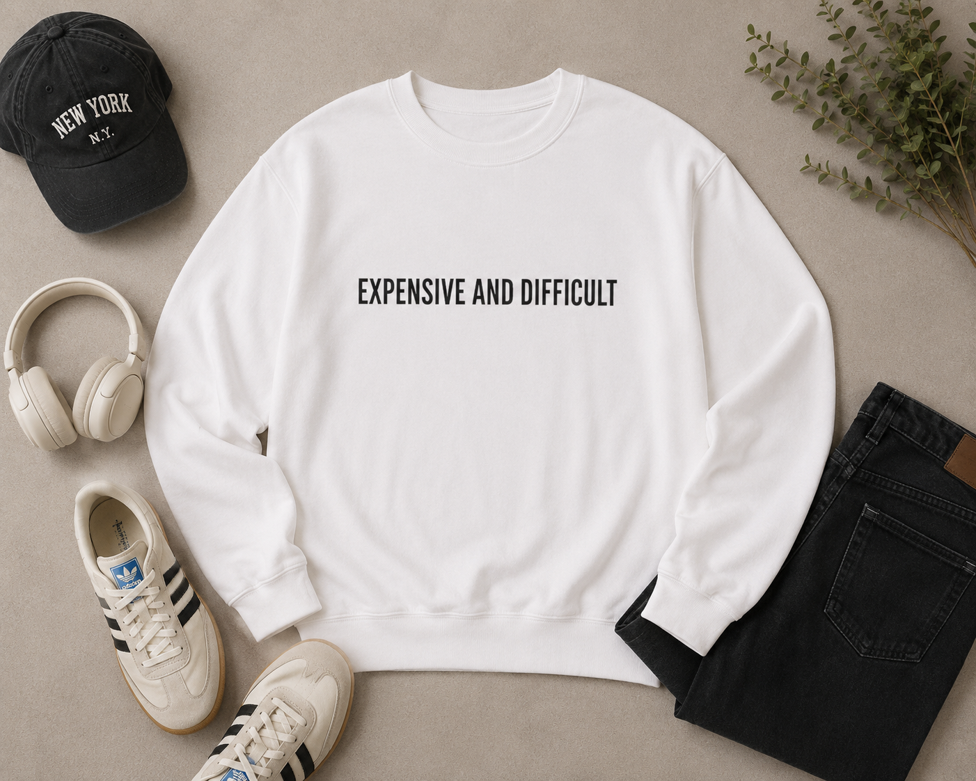 Expensive and Difficult Crewneck Sweatshirt