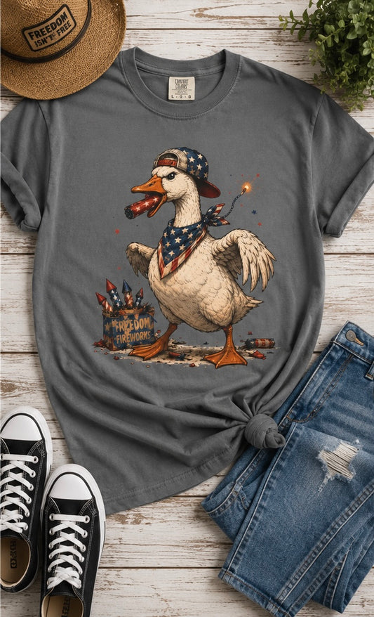 Patriotic Duck Graphic T-Shirt - Unisex
