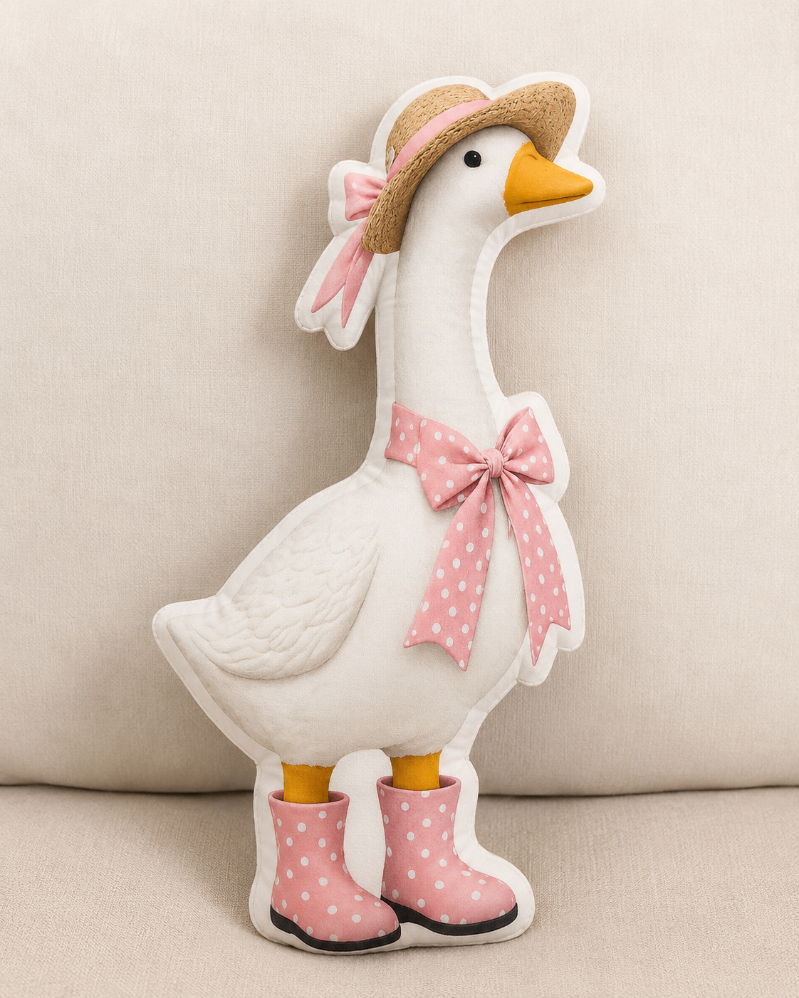 Porch Goose Shaped Pillow