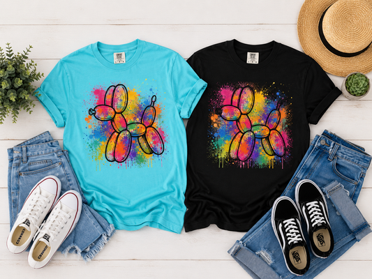 Graffiti Balloon Dog T-Shirt - Unisex