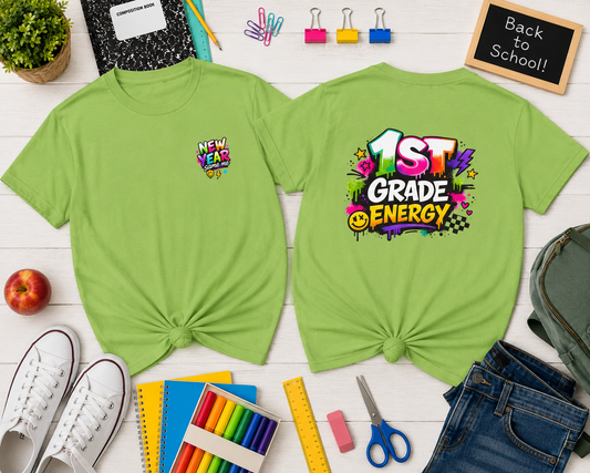 1st Grade Energy | New Year, Same Me T-Shirt - Kids