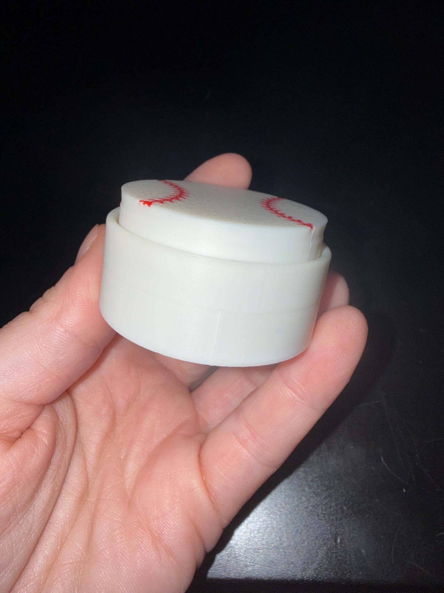 3D Printed Baseball Fidget Clicker Button